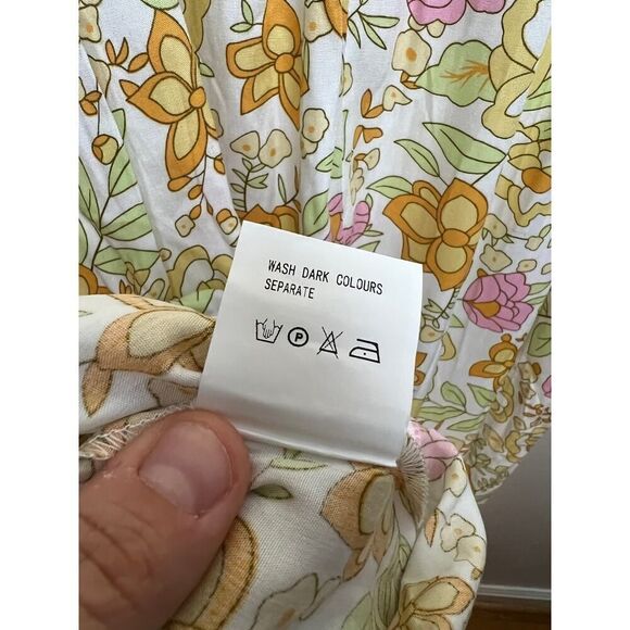 ANANY Floral Tassel Boho Maxi Dress NWT Sz. L - Picture 7 of 7